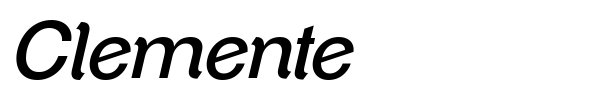 Clemente font preview