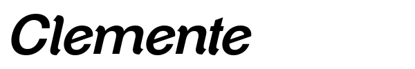 Clemente font preview