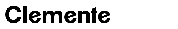 Clemente font preview