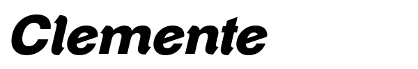 Clemente font preview