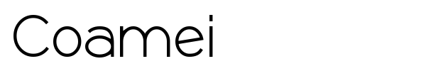 Coamei font