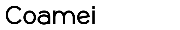 Coamei font preview