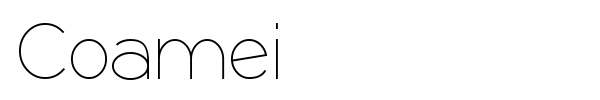 Coamei font preview