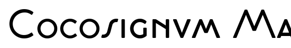 Cocosignum Maiuscoletto font