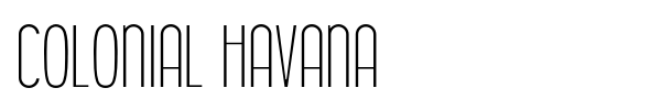 Colonial Havana font preview