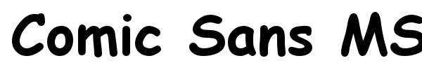 Comic Sans MS font