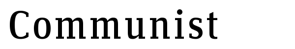Communist font