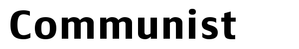 Communist font preview