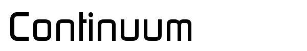 Continuum font