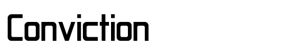 Conviction font
