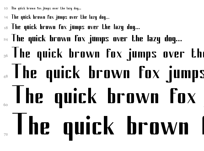 Cony font waterfall