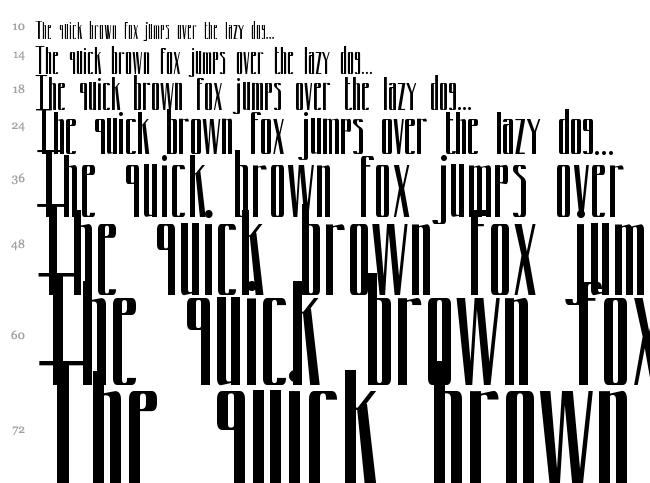 Cony font waterfall