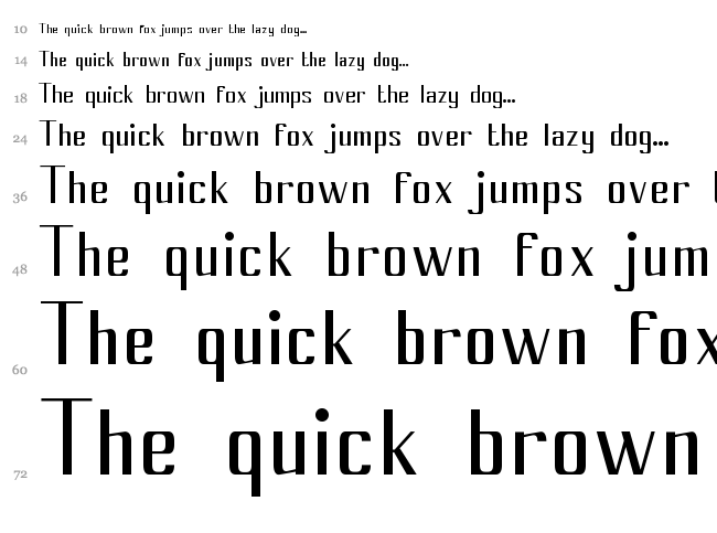 Cony font waterfall