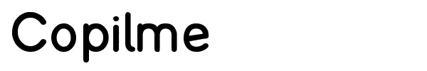 Copilme font preview