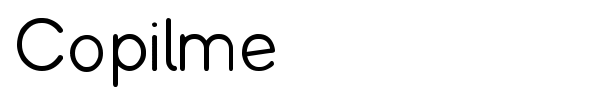 Copilme font preview