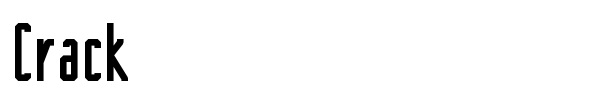 Crack font