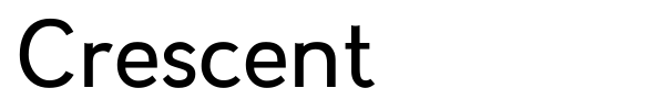 Crescent font