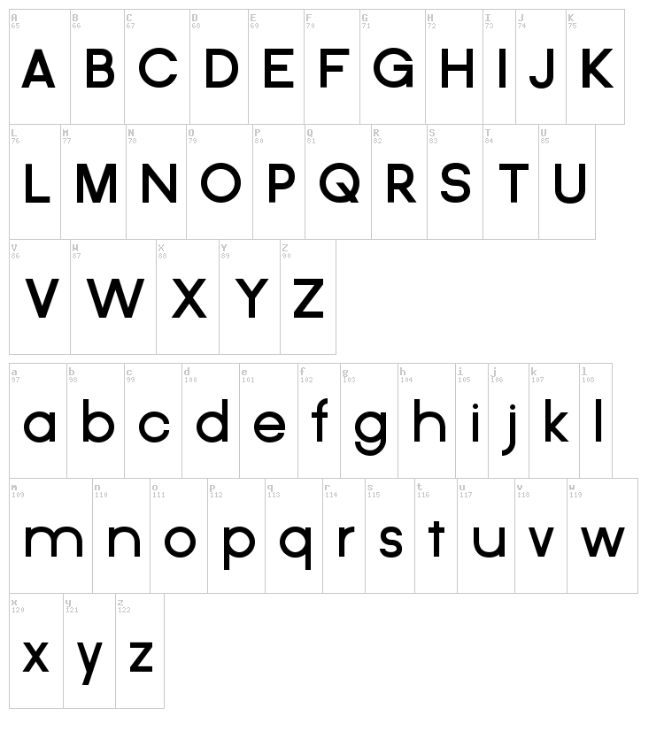 Criticized font map