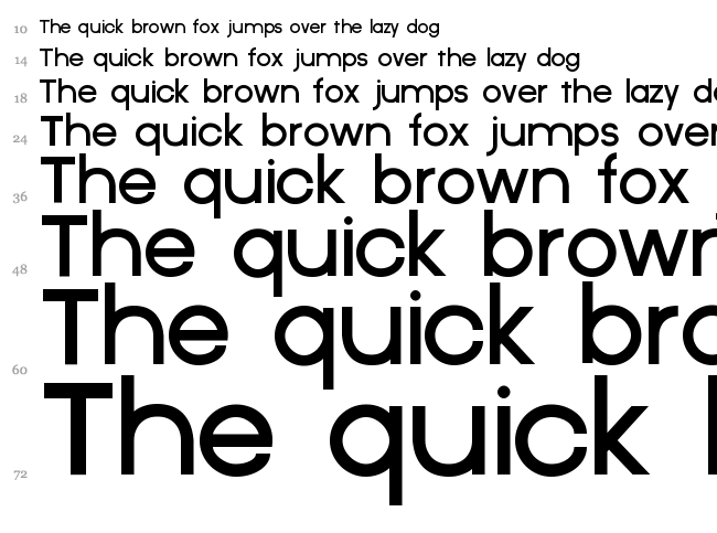 Criticized font waterfall
