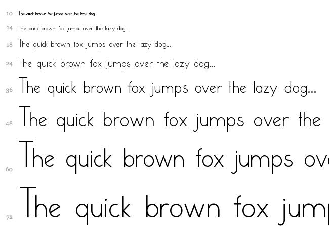 Cumulus font waterfall