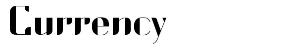 Currency font preview