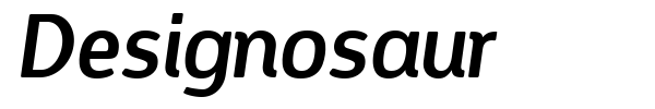 Designosaur font preview