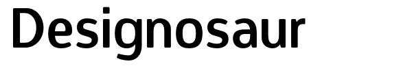 Designosaur font preview