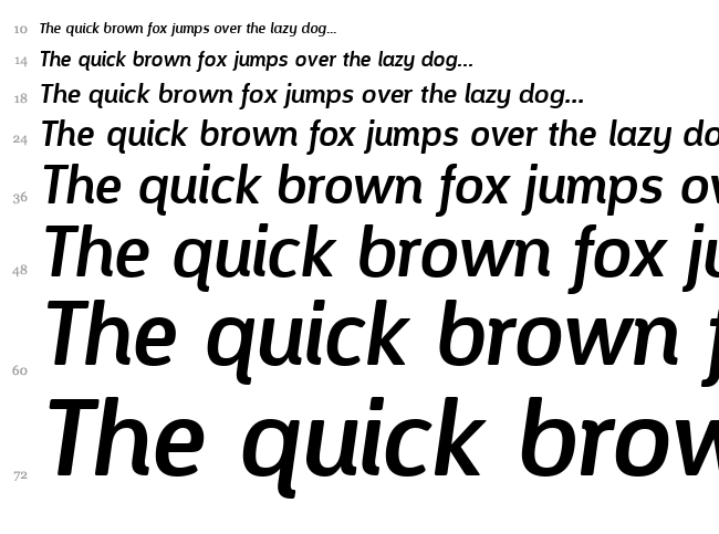 Designosaur font waterfall