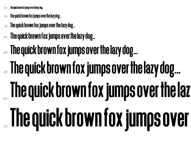 Deutschlander font waterfall