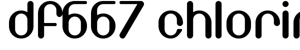 DF667 Chlorine font