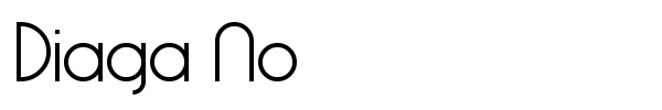 Diaga No font