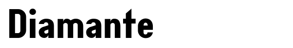 Diamante font preview