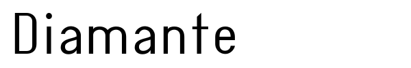 Diamante font preview