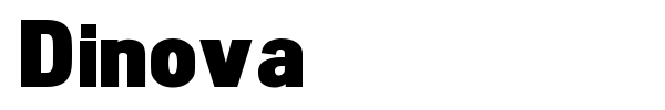 Dinova font