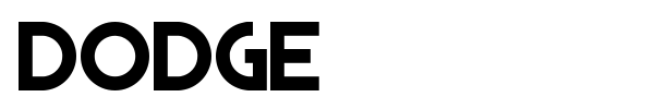 Dodge font