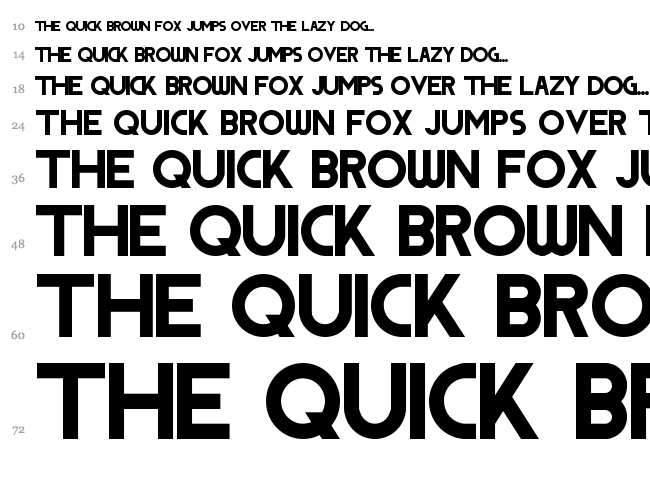 Dodge font waterfall
