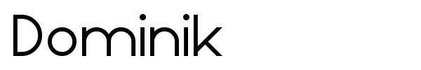 Dominik font preview