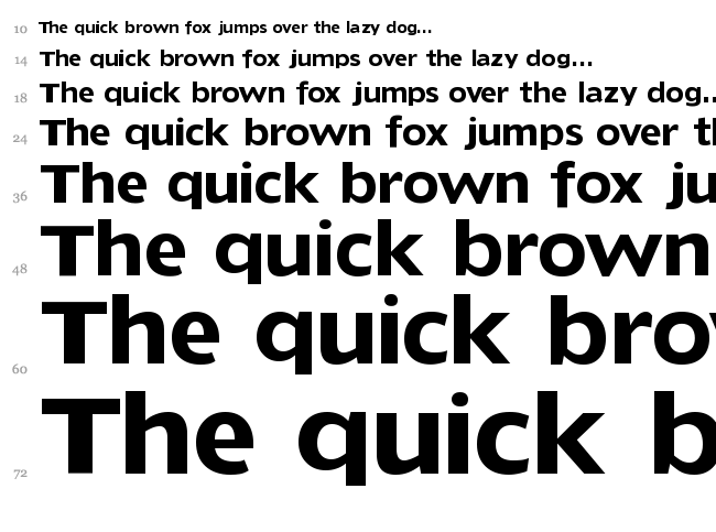 Dorado Headline font waterfall