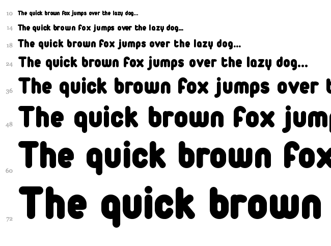 Duepuntozero font waterfall