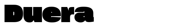 Duera font preview