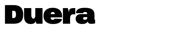 Duera font preview