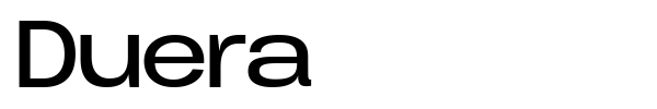 Duera font preview