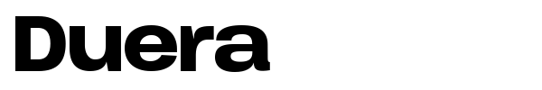 Duera font preview