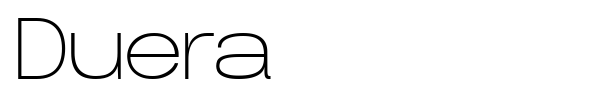 Duera font preview
