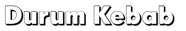 Durum Kebab font