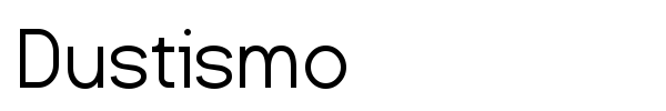 Dustismo font preview