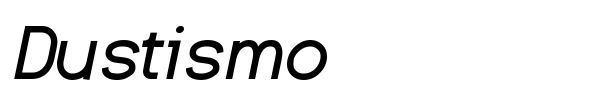 Dustismo font preview