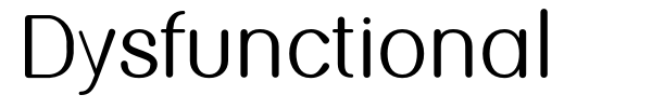 Dysfunctional font