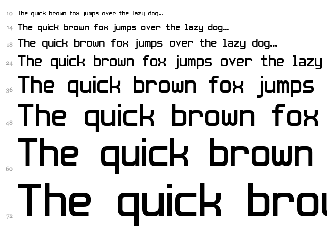Effective Way 7 font waterfall