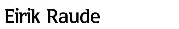 Eirik Raude font